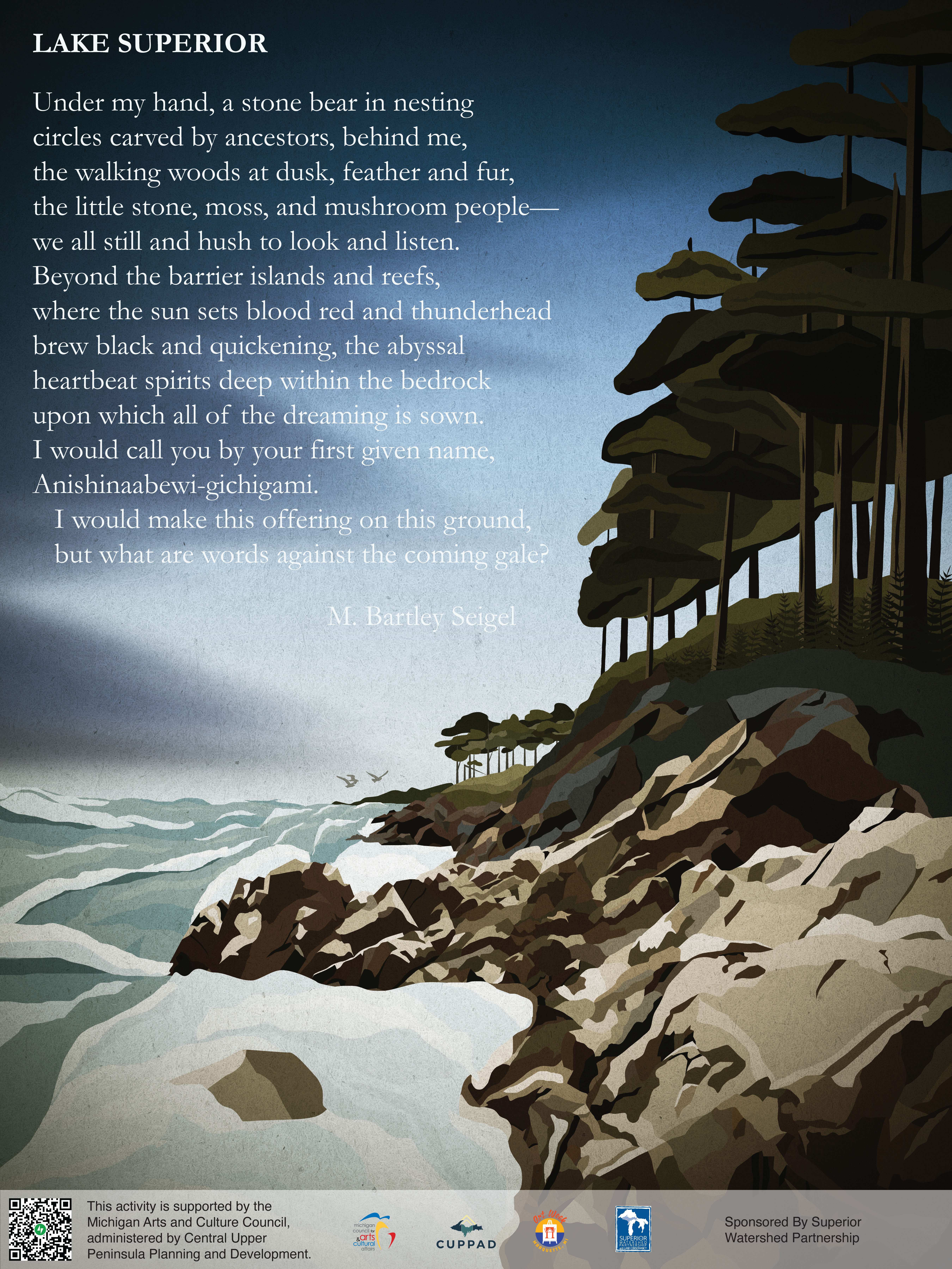 Lake Superior is a Water poem for Art Week 2022 by M. Bartley Seigel